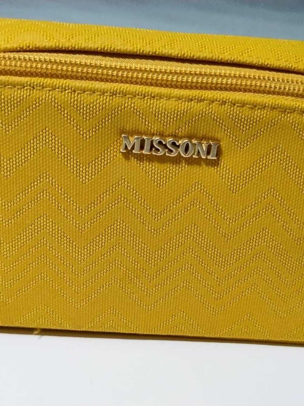 Missoni  Bag Mustard With Chevron Print  Like New